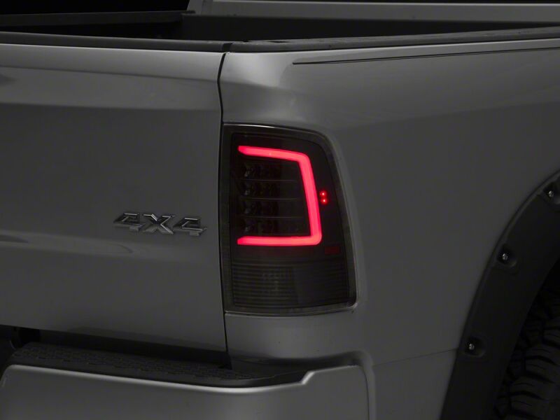 Raxiom 09-18 Dodge RAM 1500 Axial Series LED Tail Lights- Black Housing- Clear Lens - R113541 - close-up view 6