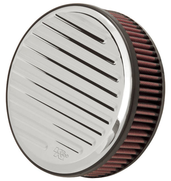 K&N H/D Sportster Filter Kit Round Grooved Intake System - RK-3913 for 1991-1997 Harley-Davidson XLH1200 - front view