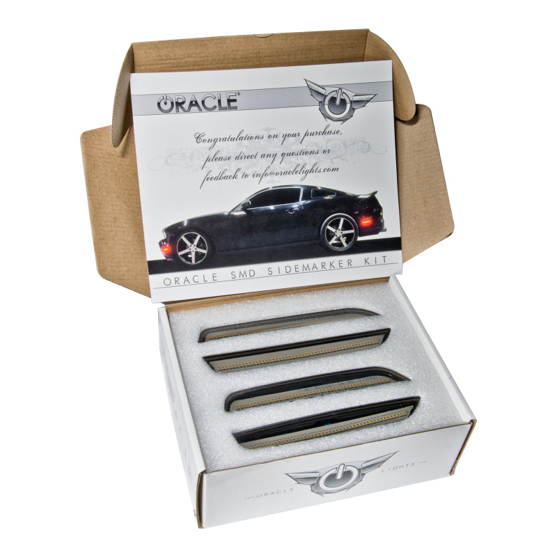 Oracle 10-14 Ford Mustang Concept Sidemarker Set - Tinted - No Paint SEE WARRANTY - 9700-020