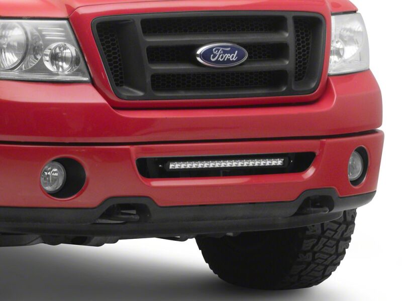 Raxiom 06-08 Ford F-150 Front Bumper Mounted 20in LED Light Bar/Bracket - T621253 - front view