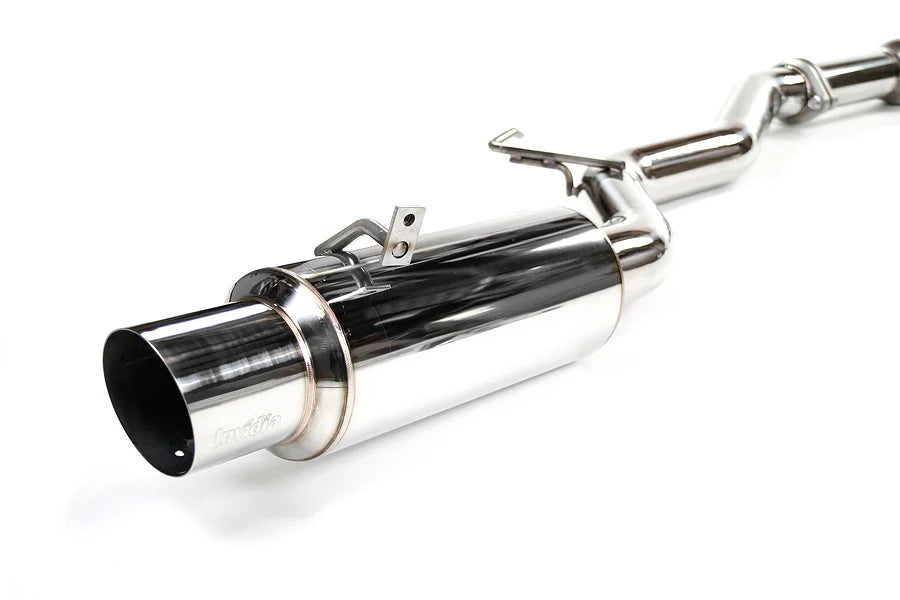 Invidia 03+ Evo Mitsubishi Evo 8/9 76mm N1 Stainless Steel Tip Cat-back Exhaust - HS03ML8GTP