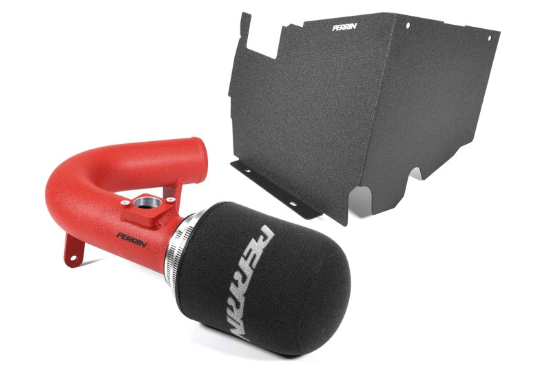 Perrin 22-24 Subaru WRX Cold Air Intake w/ Heatshield - Red - PSP-INT-328RD