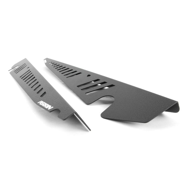 Perrin 2015+ Subaru WRX/STI Fender Shroud Set - Black - PSP-ENG-550BK for 2015-2021 Subaru WRX STI - front view