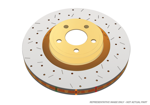 DBA 2024+ Ford Ranger 4000 Series Drilled & Slotted Front Brake Rotor - DBA43160XS