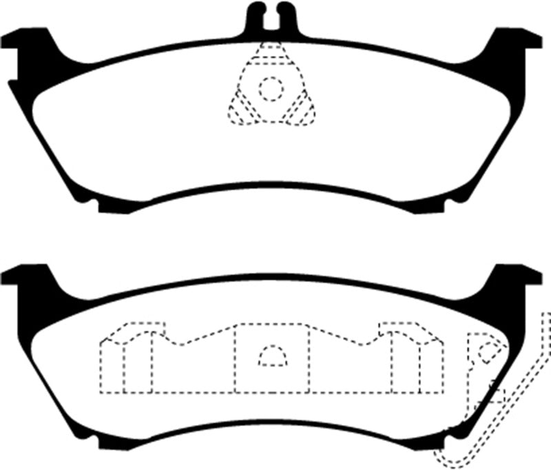 EBC 99-02 Mercedes-Benz M-Class (ML) ML320 3.2 Redstuff Rear Brake Pads - DP31437C