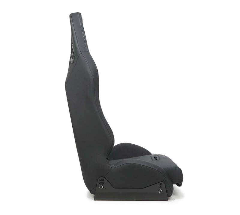 NRG Defender Water Resistant Steel Frame Susp. Seat - Purple w/ Pink Trim/Defender Logo/Side Bracket - DF-100PP-S - close-up view 2 3