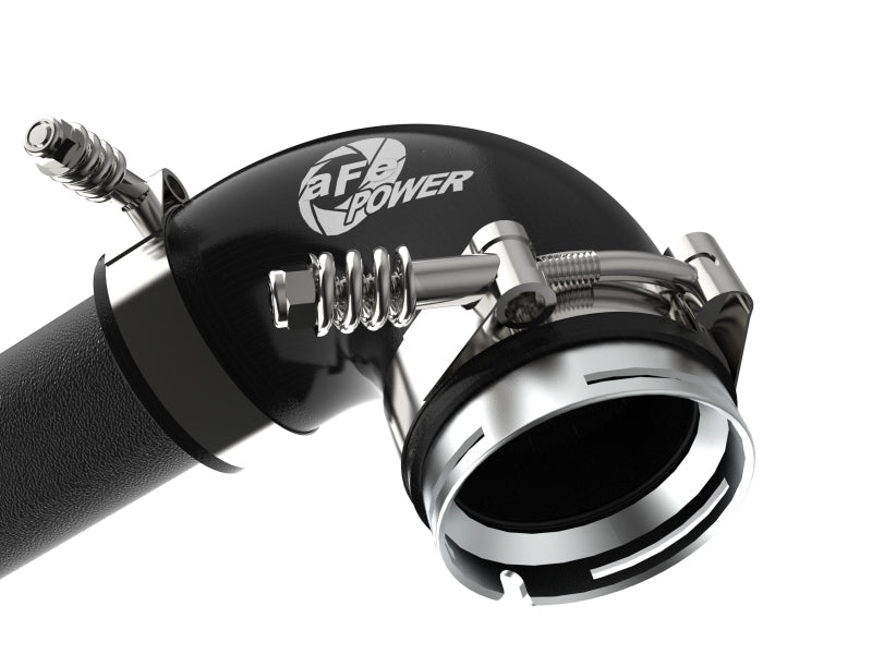aFe 17-22 BMW 540i (G30/G31/G38) B58 L6 3.0L (t) BladeRunner 3in Aluminum Hot Charge Pipe - Black - 46-20548-B