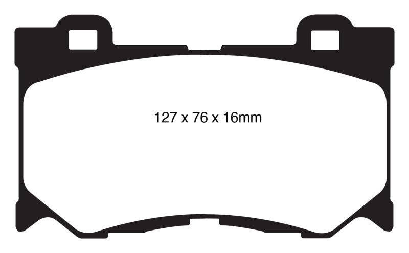 EBC 08-13 Infiniti FX50 5.0 Greenstuff Front Brake Pads - DP61823