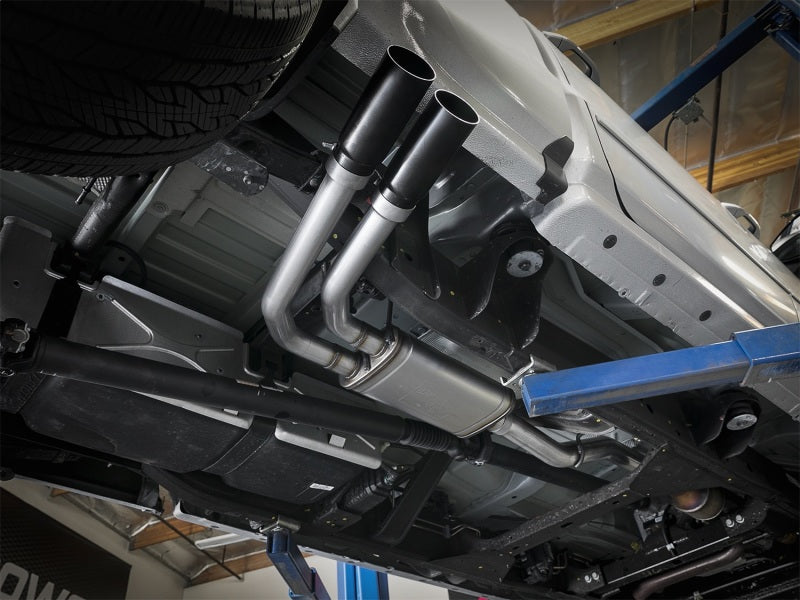aFe Rebel Series 3in to 2.5in 409 SS Cat-Back Exhaust w/ Black Tips 09-18 GM Silverado/Sierra 5.4L - 49-44098-B