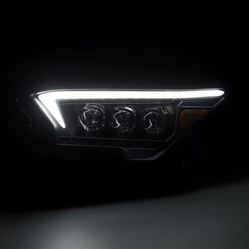 AlphaRex 2023+ Toyota Tacoma NOVA-Series LED Proj Headlights Black w/Actv Light &amp; Seq. Sig + DRL - 880333