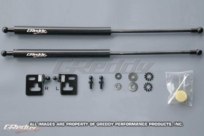 GReddy 05-07 Subaru WRX/STi  Engine Hood Lifter Kit (Designed for OEM weight hoods.) - 18560101