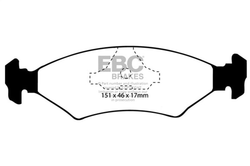 EBC 85-89 Ferrari 328 3.2 Redstuff Rear Brake Pads - DP3415C