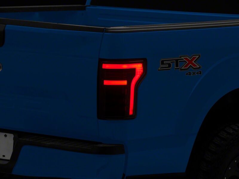 Raxiom 15-20 Ford F-150 RBX LED Tail Lights- Black Housing- Smoked Lens - T620247 - front view