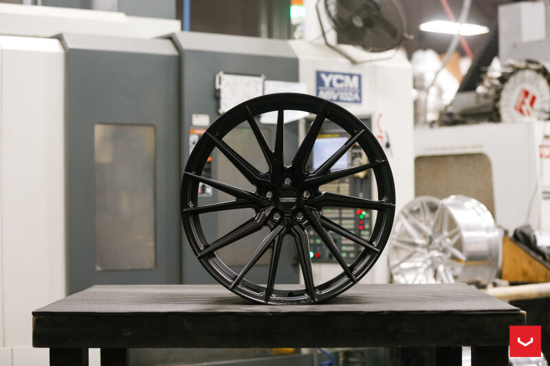 Vossen HF-4T - 22x9 - 5x120 - ET25 - Flat - 64.1 - SB - Satin Black - Right Side Wheel - HF4T-2B001-R