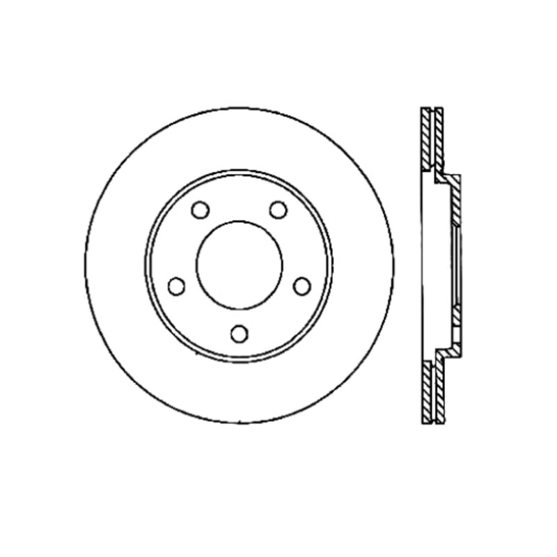 StopTech 05-14 Ford Mustang Cryo-Stop Rear PremiumRotor - 120.61087CRY