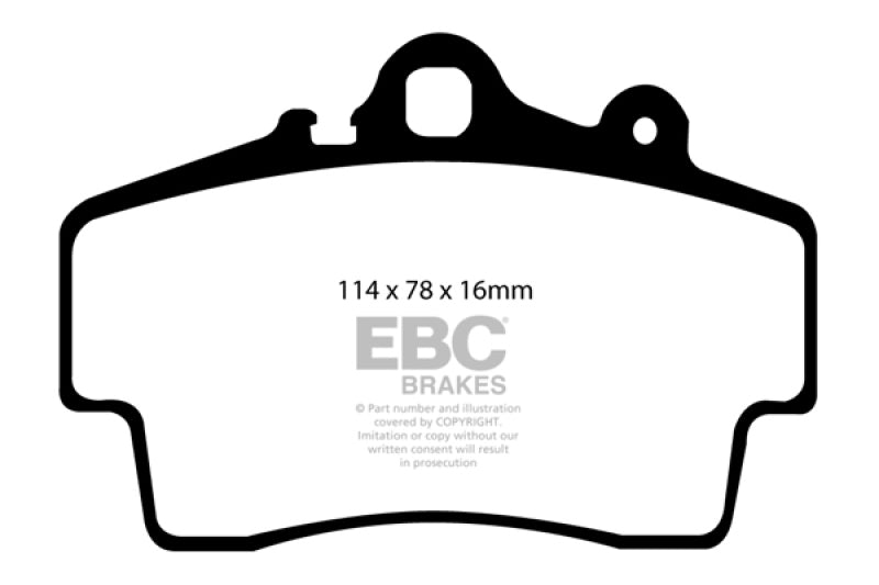 EBC 97-99 Porsche Boxster Bluestuff Front Brake Pads - DP51207NDX