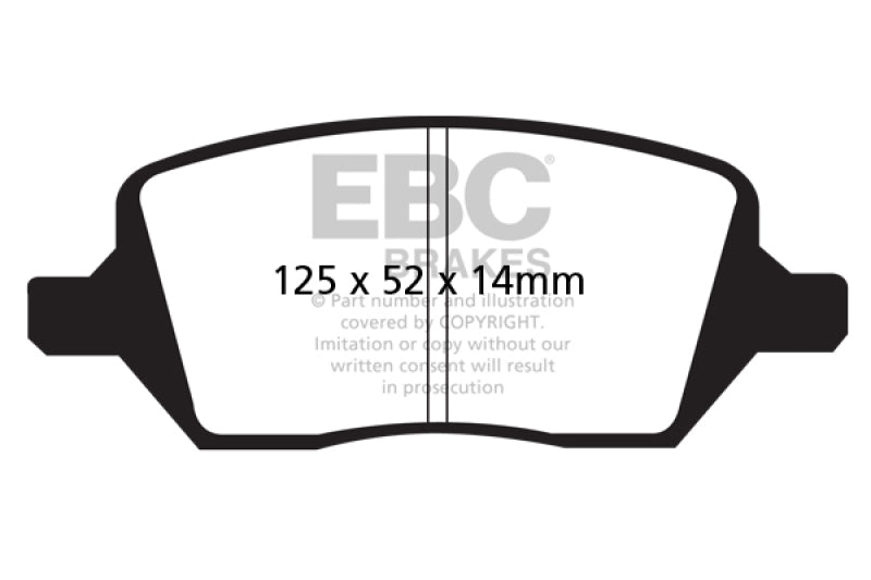 EBC 04-05 Buick Terraza 3.5 FWD Extra Duty Rear Brake Pads - ED91737