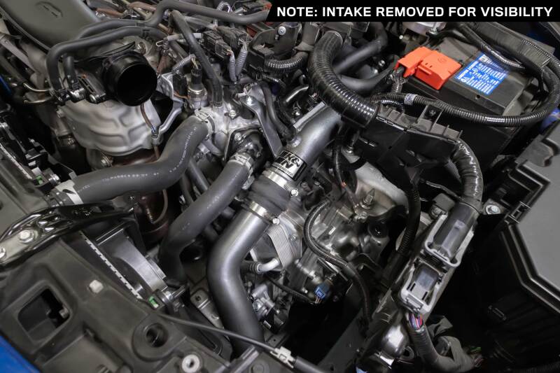 K&amp;N 22-24 Honda Civic 1.5L L4 Aluminum Charge Pipe Kit - Gunmetal Gray - 77-1022KC