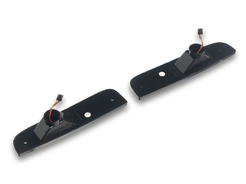 Raxiom 97-01 Jeep Cherokee XJ LED Side Marker Lights- Smoked Lens- Amber LED - XJ24499 - angle view