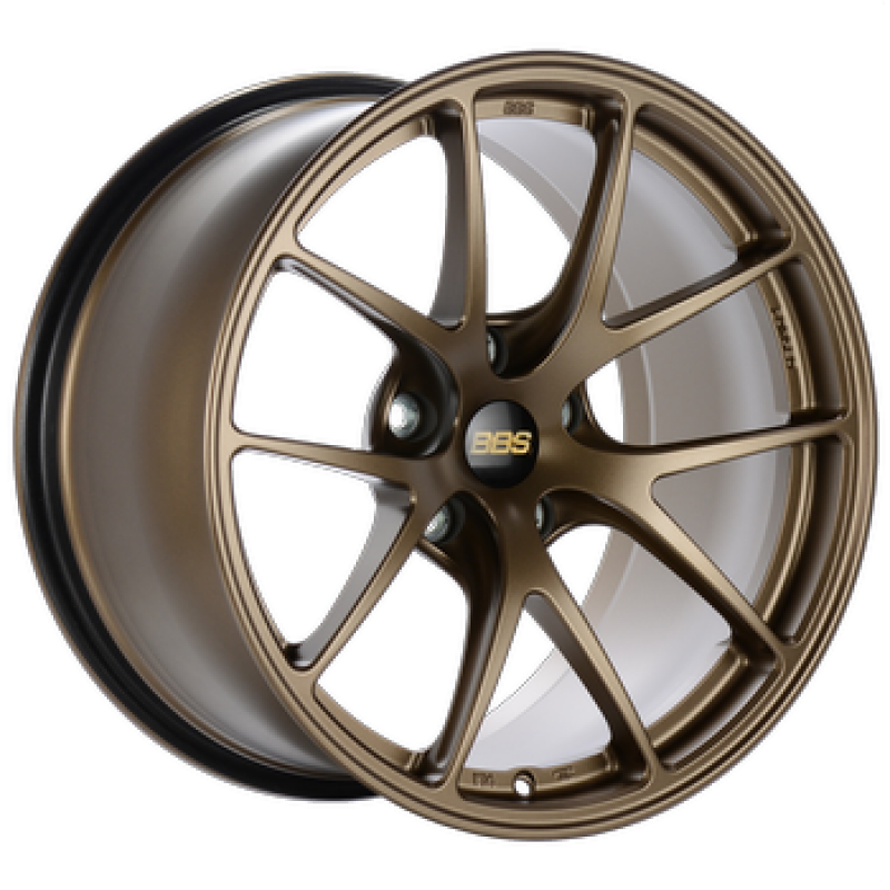 BBS RI-A 18x9.5 5x120 ET23 PFS Satin Bronze Wheel -82mm PFS/Clip Req - RIA008MBZ by BBS