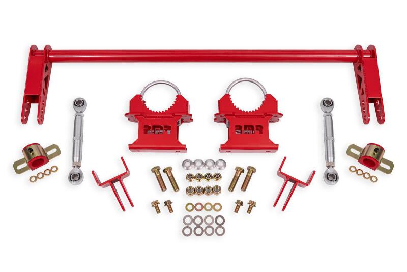BMR 79-04 Ford Mustang 1.25in Rear Weld-on Anti-roll Bar Kit - Hollow - Red - ARB730R