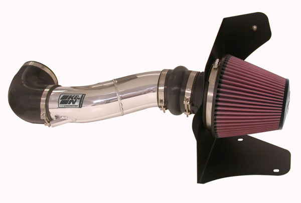 K&N 05 Pontiac GTO 6.0L Polished Typhoon Short Ram Intake - 69-7201TP for 2005 Pontiac GTO - front view