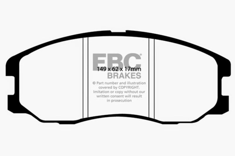 EBC 07-09 Chevrolet Equinox 3.4 Yellowstuff Front Brake Pads - DP41975R