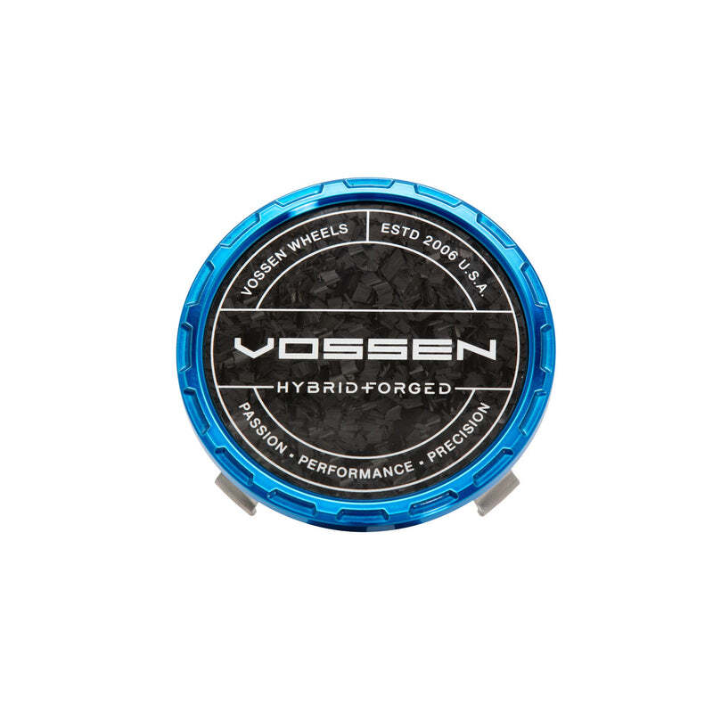 Vossen HF Carbon Billet Sport Cap 2.0 - Small (VHF) - Transparent Blue - Forged (Gloss) - CAPBSC2-SM-HF-BL-F