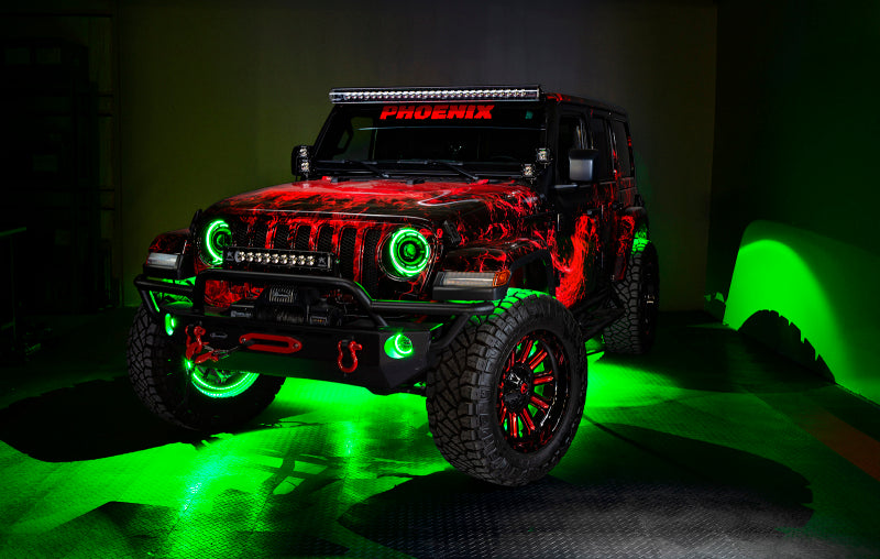 Oracle Jeep Wrangler JK/JL/JT High Performance W LED Fog Lights - ColorSHIFT - Dynamic SEE WARRANTY - 5846-332