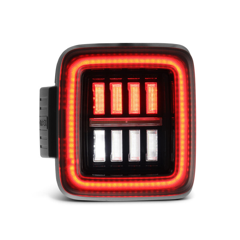 AlphaRex 18-23 Jeep Wrangler JL NOVA Prismatic LED Taillights Alpha-Black - 602010