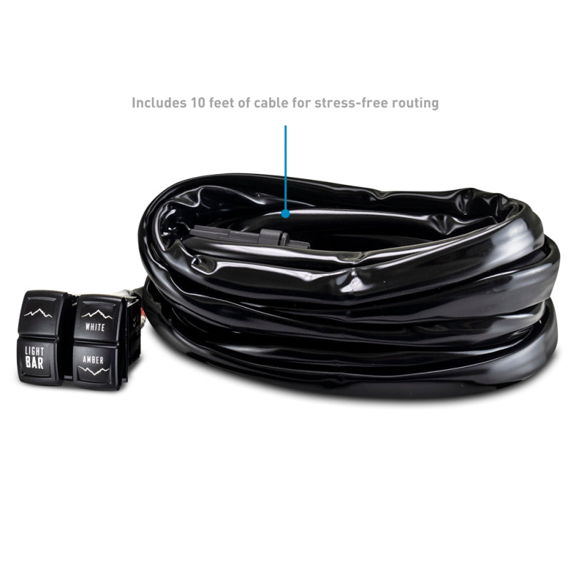 Borne Off-Road Light Bar Wire Harness For 10-20in Bar - BNLT-HAR-1020