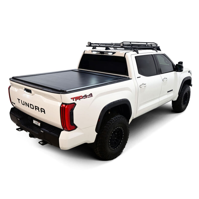 Westin Manual Retractable Tonneau Cover 22-26 Toyota Tundra 5.5ft Bed Black - 19-60285