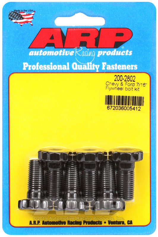 ARP Chevy & Ford 7/16in Flywheel Bolt Kit - 200-2802 by ARP