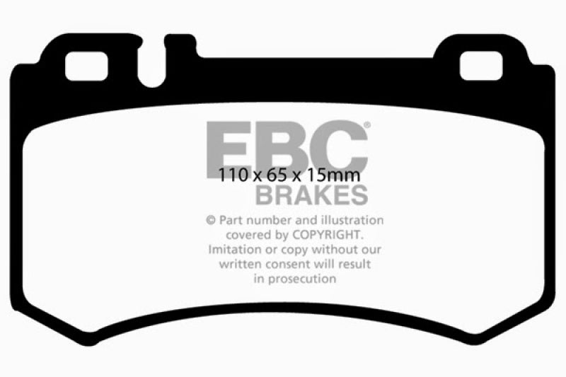 EBC 08+ Mercedes-Benz CLK63 AMG (BLACK) 6.2 Bluestuff Rear Brake Pads - DP51490NDX