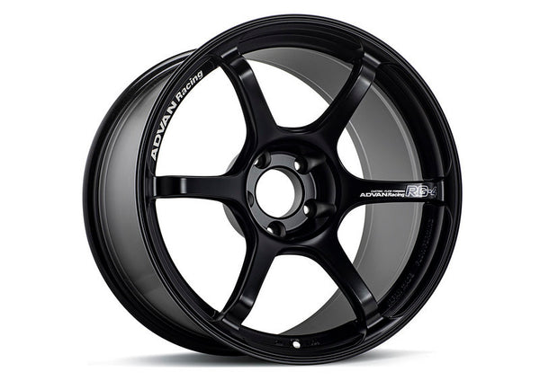 Advan RG-4 18x8 +44 5-114.3 Semi Gloss Black Wheel - YA48G44ESB by Advan