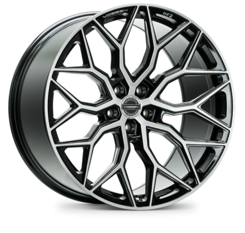 Vossen HF-2 22x11 - 5x130 - ET50 - Deep Face - 71.6 -- Brushed Gloss Black Wheel - HF2-2P44