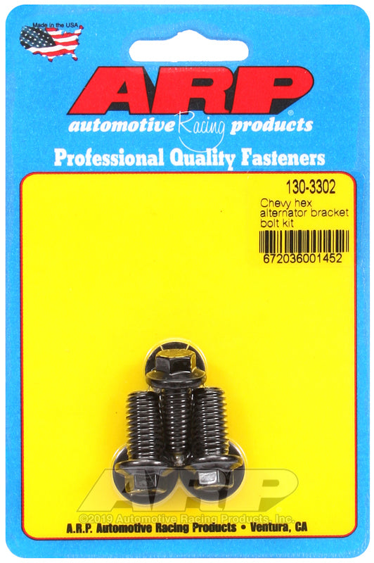 ARP Chevy Hex Alternator Bracket Bolt Kit - 130-3302