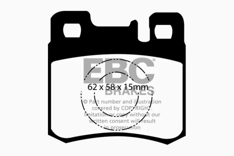 EBC 98-00 Mercedes-Benz E300 TD 3.0 TD Yellowstuff Rear Brake Pads - DP4846R