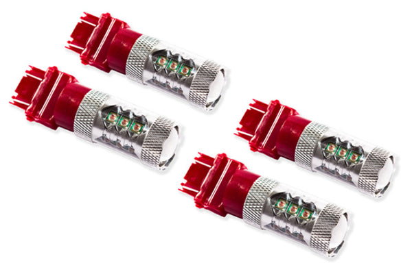 Diode Dynamics 07-13 GMC Sierra 1500 Rear Turn/Tail Light LED 3157 Bulb XP80 LED - Red Set of 4 - DD0059Q for 2008-2024 Ford 