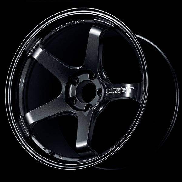 Advan GT Beyond 18X8.0 +42 5-112 Racing Titanium Black Wheel - YAQB8G42MTB by Advan
