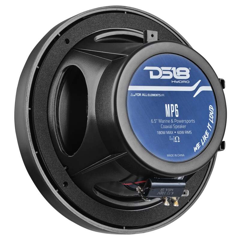 DS18 6.5in 2-Way 60 Watts RMS 4ohm Black - MP6/BK - close-up view