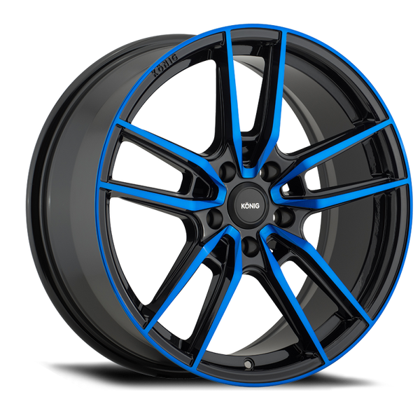 Konig Myth 17x8 5x100 ET43 Gloss Black w/ Blue Tinted Clearcoat - MY8751043F by Konig