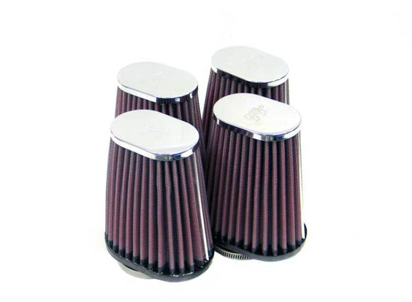K&N 2in FLG 4 X 2-3/4in B 2 X 3in T 5in L (4 PER BOX) Universal Clamp-On Air Filter - RC-2774 for 1985-1986 Kawasaki ZL900A E