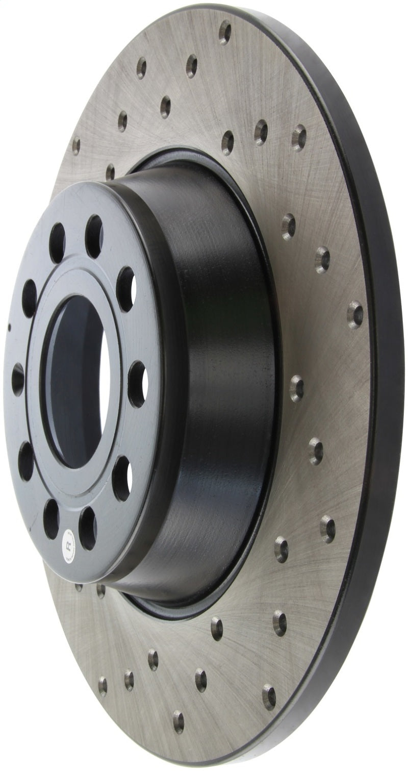 StopTech 06-11 Audi A3 / 06-09 VW GTI Mk V / 05-10 Jetta (Exc Wagon) Drilled Right Rear Rotor - 128.33099R
