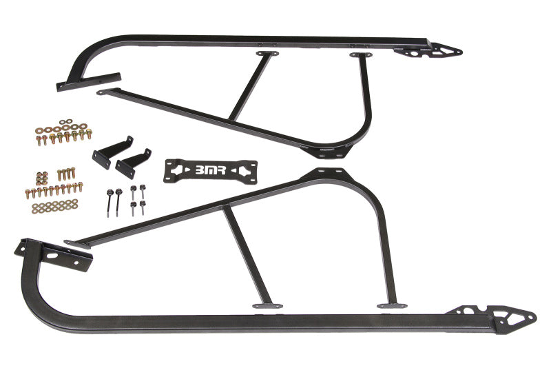 BMR 08-17 Challenger Bolt-On Subframe Connectors - Black Hammertone - SFC110H for 2008-2017 Dodge Challenger