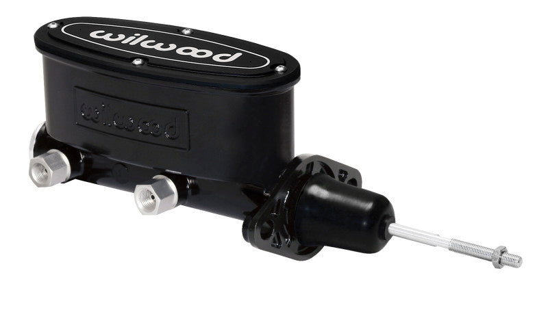 Wilwood High Volume Tandem Master Cylinder - 15/16in Bore Black-W/Pushrod - 260-13375-BK by Wilwood