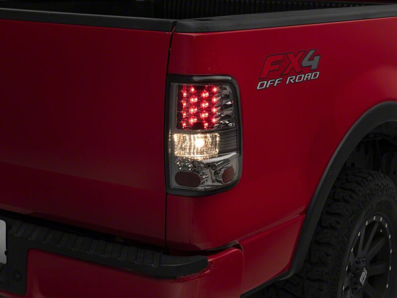 Raxiom 04-08 Ford F-150 Styleside LED Tail Lights- Chrome Housing- Smoked Lens - T542879 - close-up view 5