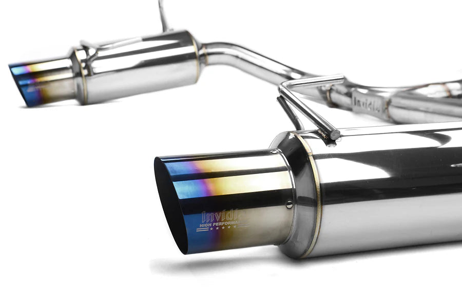 Invidia 10+ Legacy Dual N1 Single Layer Titanium Tipped Cat-back Exhaust - HS10SL1GTT