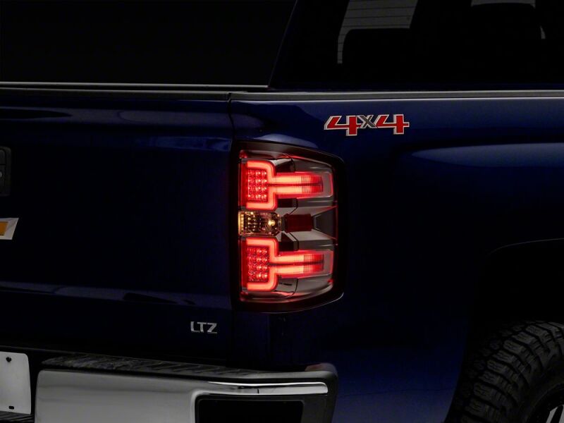 Raxiom 14-18 Chevrolet Silverado 1500 LED Tail Lights/Seq Turn Signals- Chrome- Clear Lens - S114459 - close-up view 6