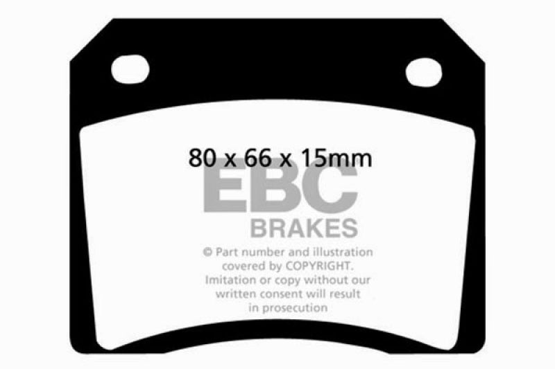 EBC 67-74 Ac 428 7.0 Redstuff Rear Brake Pads - DP3101C